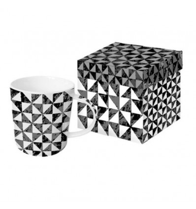 Porcelanowy kubek Palio geometryczne wzory, PPD Porcelanowy kubek Palio geometryczne wzory, PPD