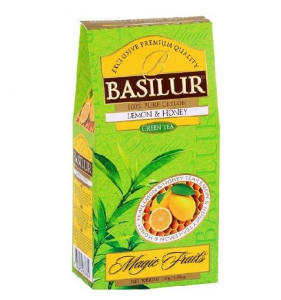 Herbata zielona z cytryną i miodem - Basilur, stożek 100 g