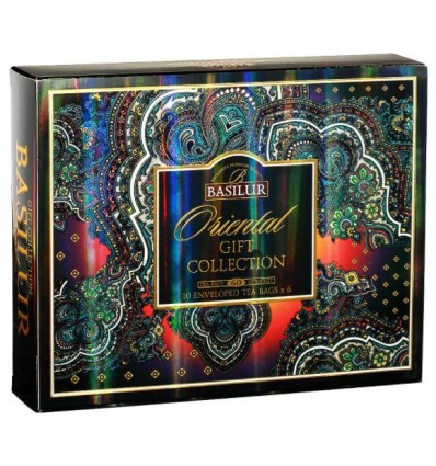 Herbata czarna i zielona ekspresowa, Gift box Oriental 60 szt - Basilur, kartonik