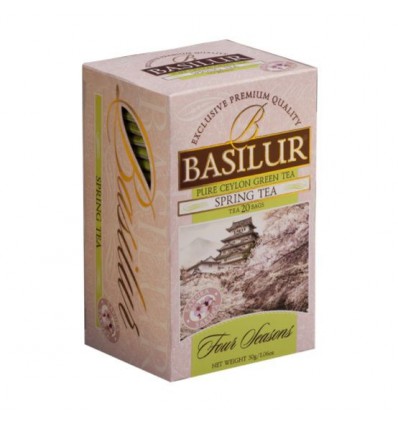 Herbata zielona Basilur Spring Tea poziomka, ekspres 20 saszetek - Basilur