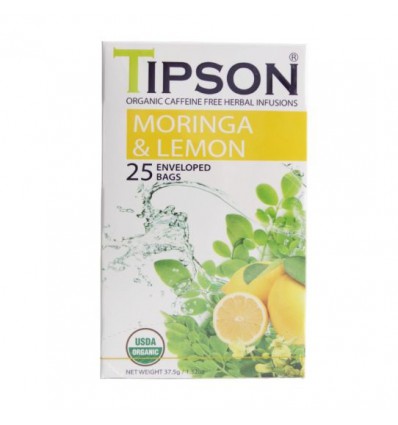 Herbata moringa z cytryną - Tipson, 25 saszetek