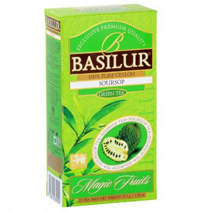 Herbata zielona graviola kiwi - Basilur, stożek 100 g