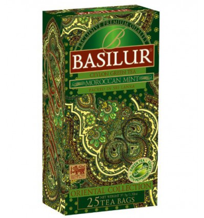 Herbata zielona Mięta marokańska ekspresowa 20 szt - Basilur
