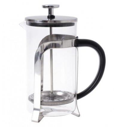 Tłokowy zaparzacz do herbaty, kawy, french press 350 ml - czarny