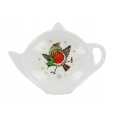 Teabag, podstawka melaminowa na herbatę, skapka - sowa na święta