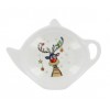 Teabag, podstawka melaminowa na herbatę, skapka - świąteczny kotek