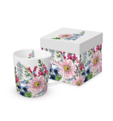 Porcelanowe kubki kwiaty, komplet 2 szt, 350 ml, PPD