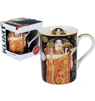 Kubek porcelanowy Drzewo Życia G. Klimt, 400 ml, Carmani