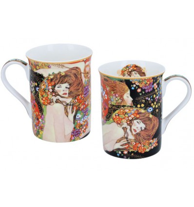Kubek porcelanowy Tancerka G. Klimt, 400 ml, Carmani