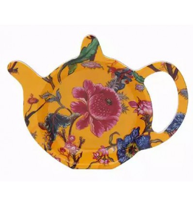 Teabag, podstawka melaminowa na herbatę, skapka - Anthina granatowe tło