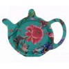 Teabag, podstawka melaminowa na herbatę, skapka - Anthina żółte tło