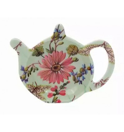 Teabag, podstawka melaminowa na herbatę, skapka - Anthina zielone tło