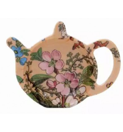 Teabag, podstawka melaminowa na herbatę, skapka - W. Kilburn fioletowe tło