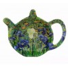 Teabag, podstawka melaminowa na herbatę, skapka - W. Kilburn turkusowe tło