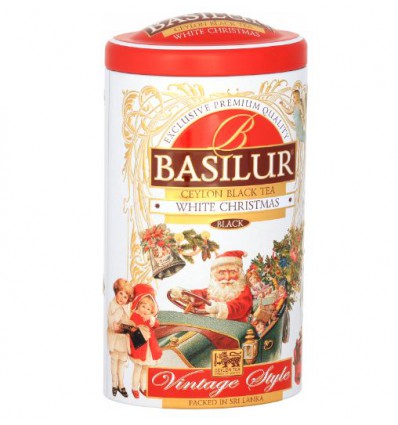 Herbata czarna, wiśnia, migdały, New Years Gift, Basilur puszka 100 g
