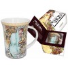 Kubek porcelanowy Pocałunek G. Klimt, 350 ml, Carmani
