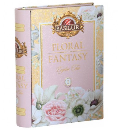 Herbata Basilur zielona Floral Fantasy vol. I, mięta róża, puszka 100 g