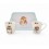 Zestaw 2 kubki porcelanowe, świnka morska, chomik, 180 ml, Royal Worcester, USZKODZONA TACA