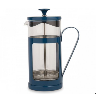 Tłokowy zaparzacz do herbaty, kawy, french press Monaco niebieski - 1 l, Kitchen Craft