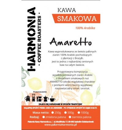 Kawa smakowa Amaretto, 250 g ziarno