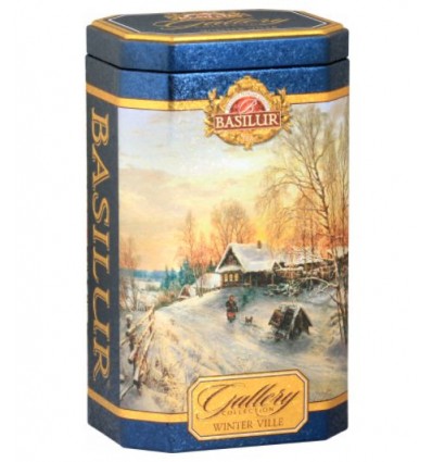 Herbata czarna Winter Ville, nagietek, chaber, poziomka, winogrona, Basilur, puszka 100 g