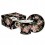 Filiżanka porcelanowa kwiaty na czarnym tle, Blooming 300 ml, Easy Life