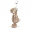 Breloczek Króliczek beżowy z kwiecistymi uszami 'Petal" 18 cm, Jellycat