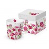 Porcelanowy kubek Annabelle kwiaty marcinki, 400 ml, PPD