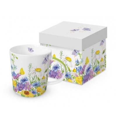 Porcelanowy kubek Polne kwiaty, 400 ml, PPD