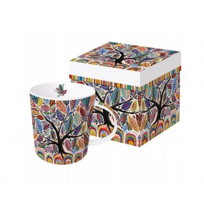 Porcelanowy kubek Drzewo mozaikowe, 400 ml, PPD