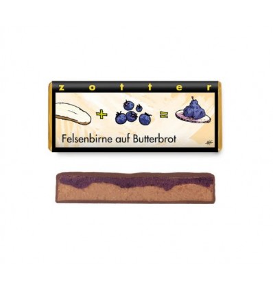 Czekolada mleczna, nadziewana, świdośliwa, pralina z orzechów laskowych, Zotter 70g