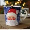 Porcelanowy kubek świąteczny z Mikołajem, 400 ml, PPD