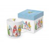 Porcelanowy kubek świąteczny z pingwinami, 400 ml, PPD