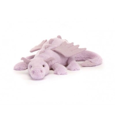 Lawendowy smok z brokatowymi skrzydłami 8 cm, Jellycat