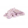 Lawendowy smok z brokatowymi skrzydłami 8 cm, Jellycat