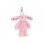 Breloczek Króliczek różowy z kwiecistymi uszami 18 cm, Jellycat