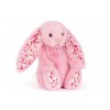 Króliczek różowy, różane uszy, Blushkin Blossom Luxe Bunny, 31 cm, Jellycat